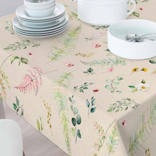 Prémium impregnált modern asztalterítő - BOTANICAL