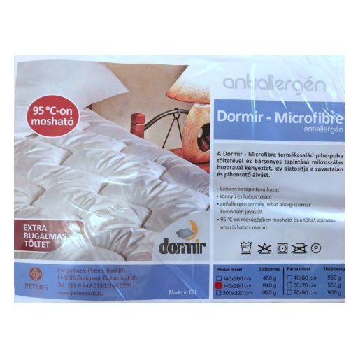 Antiallergén microszálas (műszálas) TÉLI paplan