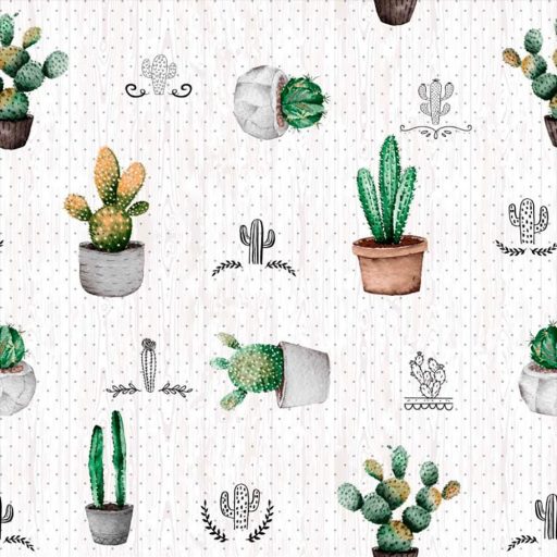 Prémium impregnált modern asztalterítő 140 x 200 - CACTUS