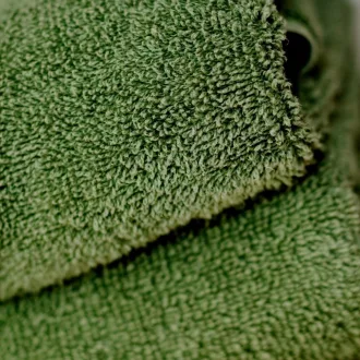 Frottír olívazöld törölköző 50 x 90 méretben