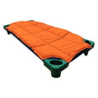 Óvodai fektetőre steppelt töltött lepedő - narancs