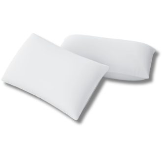 Feles față de pernă din satin alb