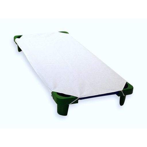 Óvodai fektetőre való sima vászon lepedő kék cicás