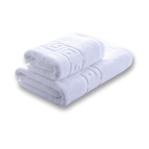 Frottír pamut kádkilépő 50 x 70 fehér bördűrrel