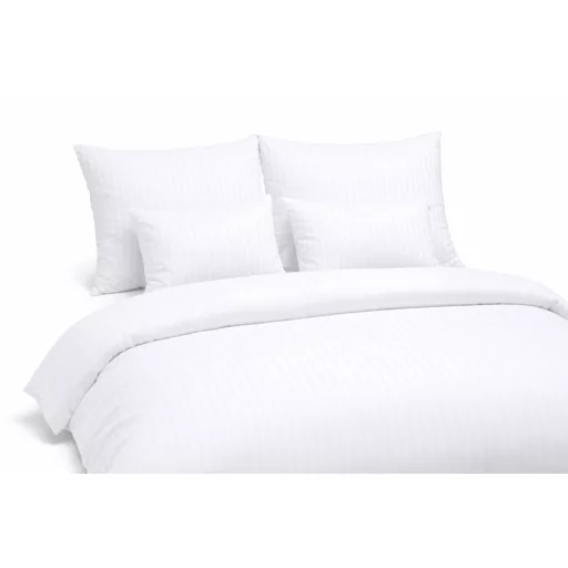 Set damasc 5 piese cu dimensiuni duble, cu fețe de pernă mari