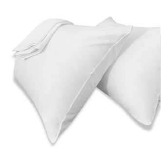 Husă pentru pernă mică din satin alb imaculat