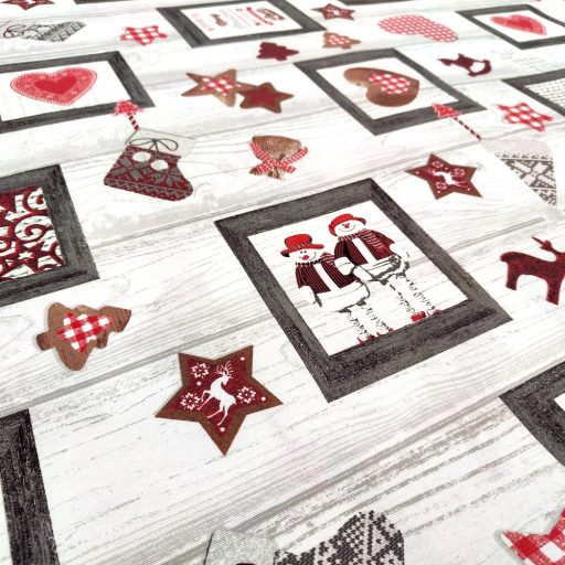 KARÁCSONY asztalterítő impregnált modern anyagból - 140 x 150 AURE