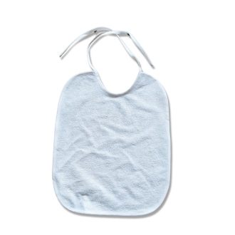 Partedli, előke vízhatlan anyagból hófehér színben