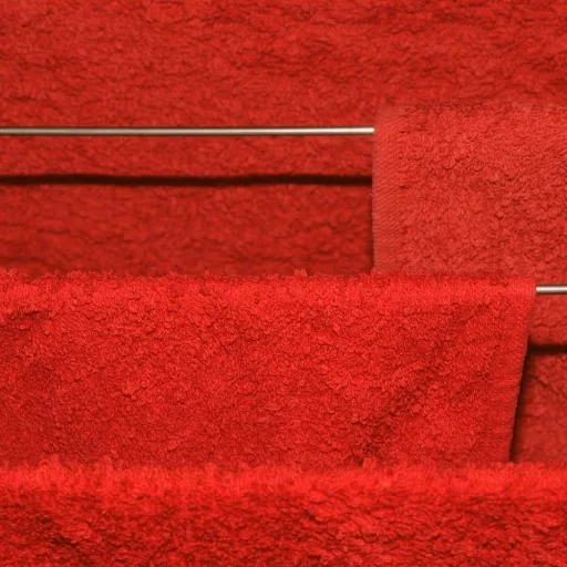 Frottír terrakotta törölköző 70 x 130 méretben