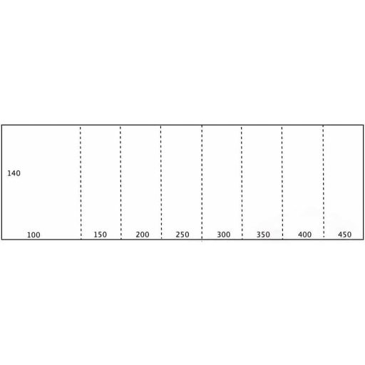 Prémium impregnált modern asztalterítő 140 x 400 - TAHITI