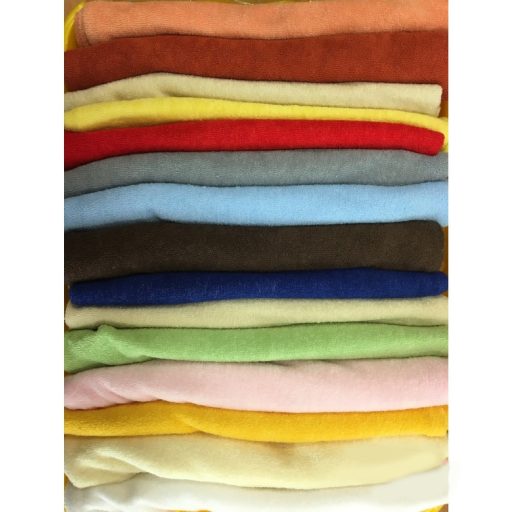Terry fitted sheet in selectable sizes and colors