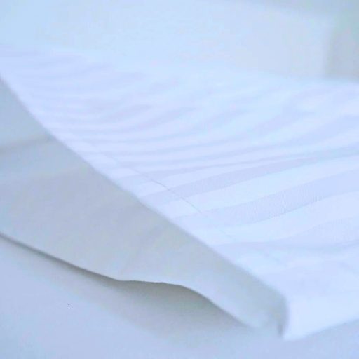 Damask satin striped cotton sheet 110 x 150