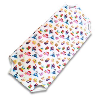 Óvodai fektetőre bélelt lepedő sportos smile