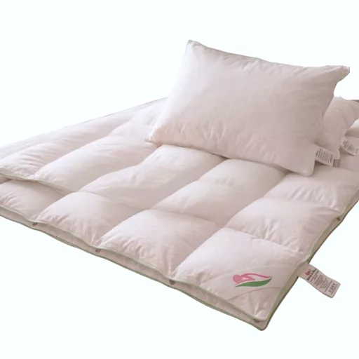 Kinder-Daunendecke 90 x 130, 90–100 % Daunenanteil, Sommer