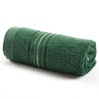 Frottír sötétzöld törölköző 70 x 130 méretben