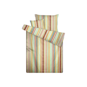 Pamut szatén 3 részes ágynemű garnitúra - csíkos